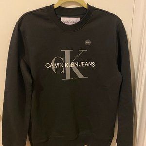 Calvin Klein Crew Neck Sweatshirt Black Long Sleeve